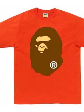 AUTHENTIC BAPE Big Ape Head Tee, Size L